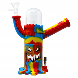 8" Silicone Spooky Tree Water Pipe W/ Nectar Collector Set [SWP485]
